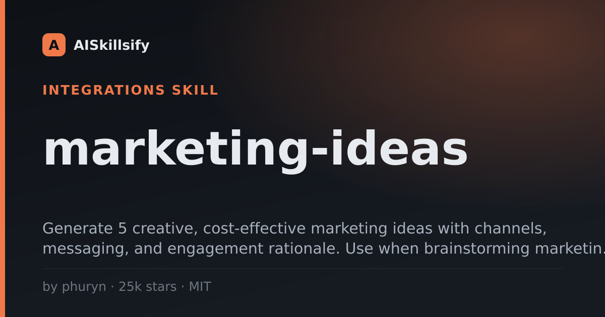 marketing-ideas skill by phuryn