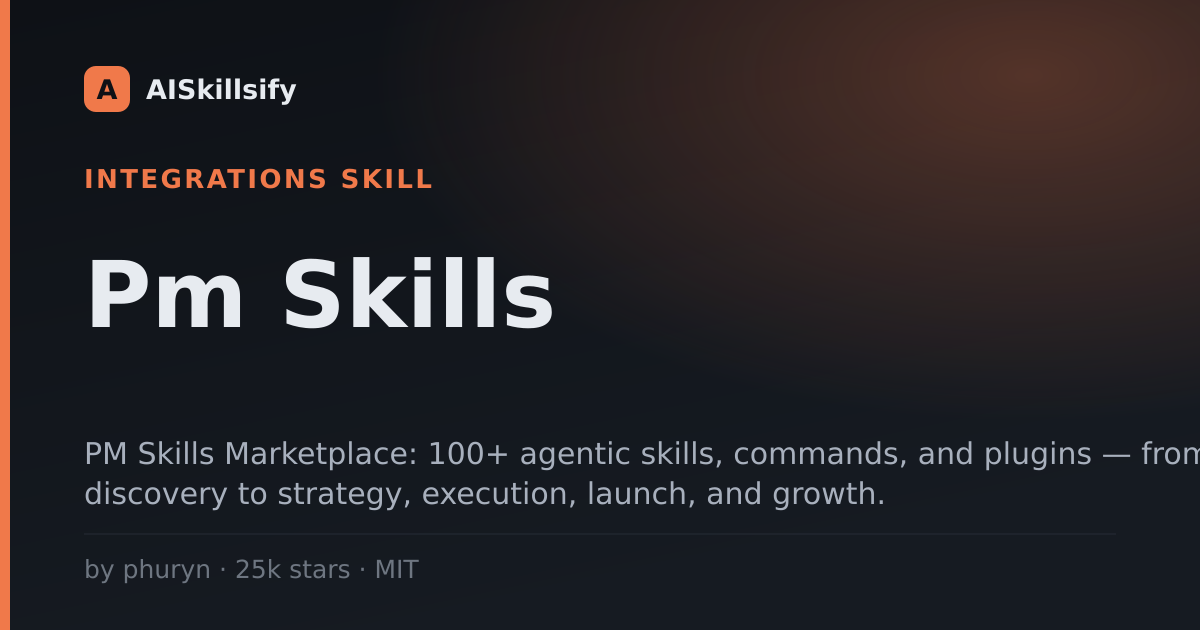 Pm Skills skill by phuryn