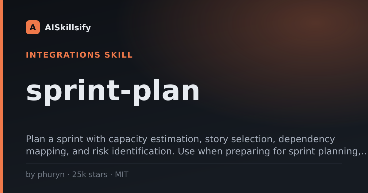 sprint-plan skill by phuryn