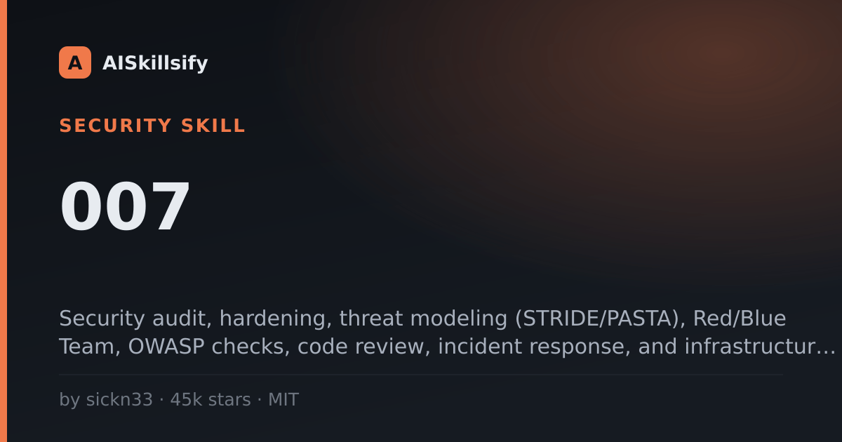 007 skill by sickn33