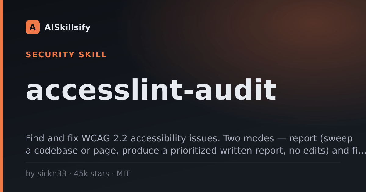 accesslint-audit skill by sickn33
