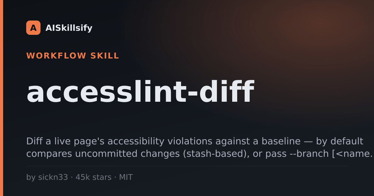 accesslint-diff skill by sickn33