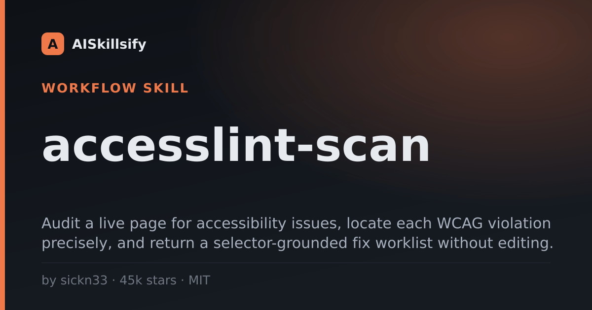 accesslint-scan skill by sickn33