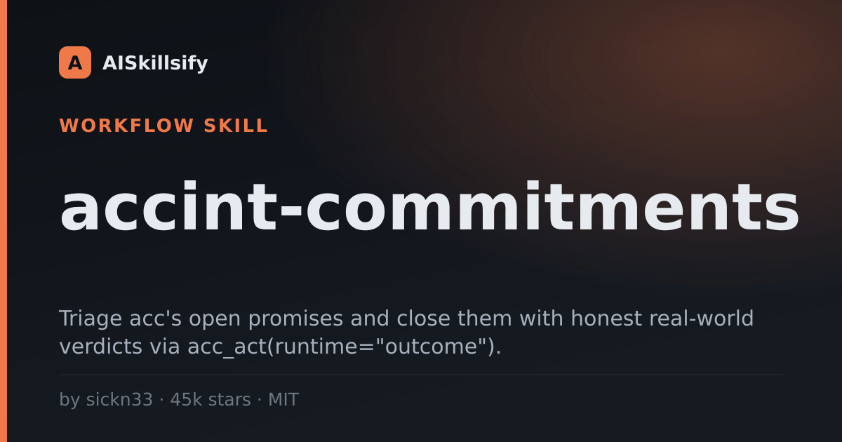 accint-commitments skill by sickn33