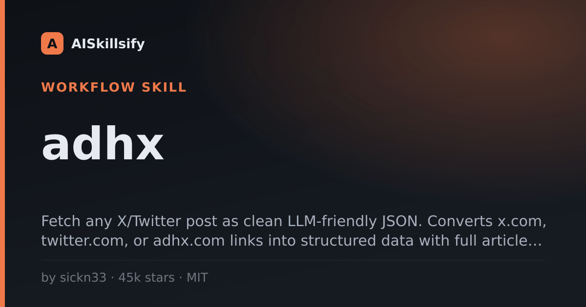 adhx skill by sickn33