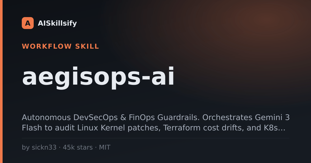 aegisops-ai skill by sickn33