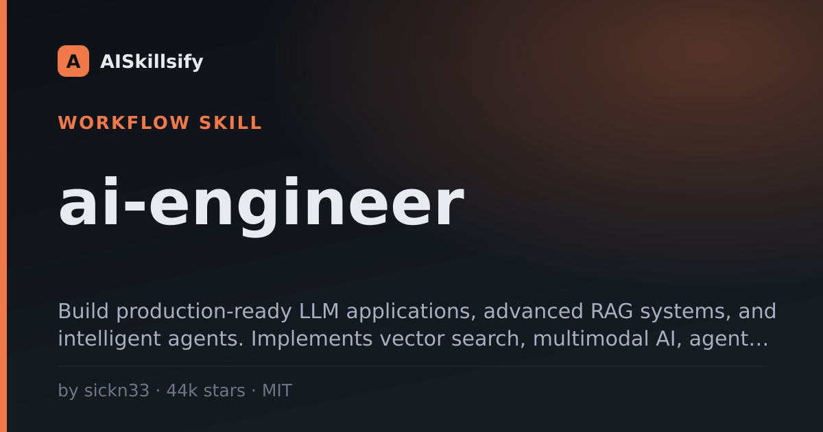ai-engineer skill by sickn33