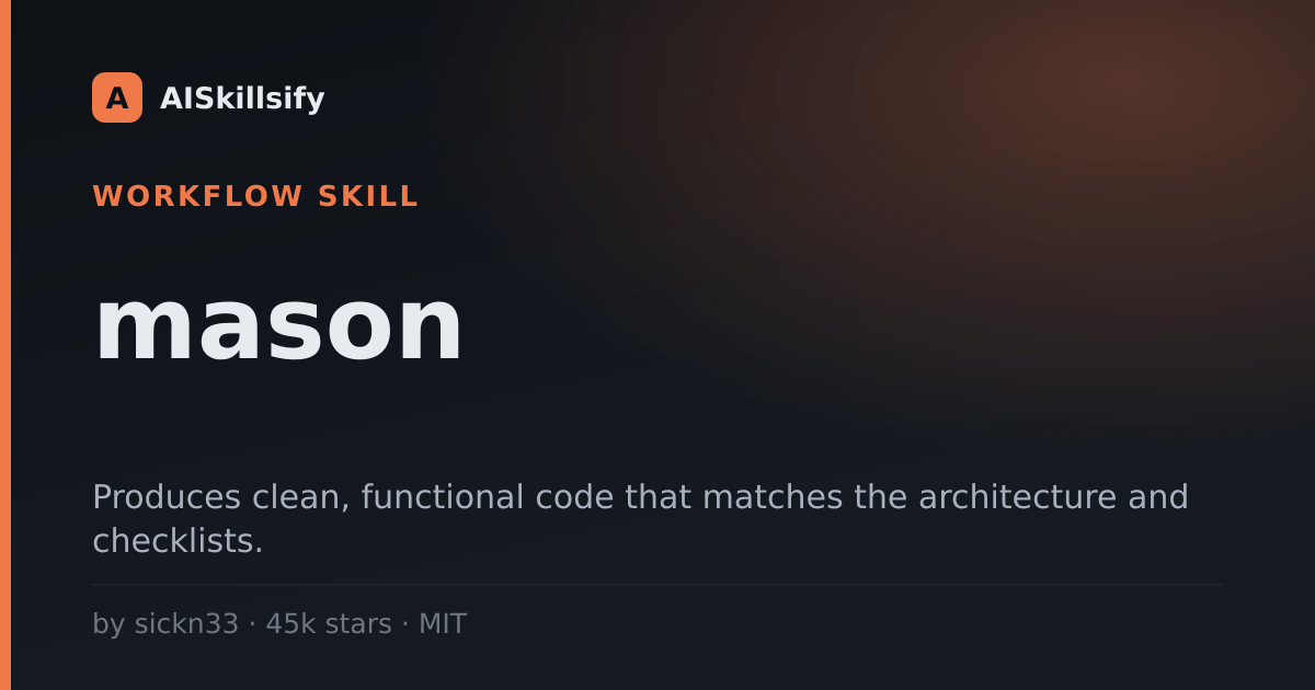 mason skill by sickn33