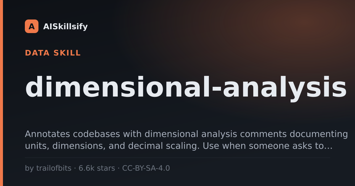 dimensional-analysis skill by trailofbits