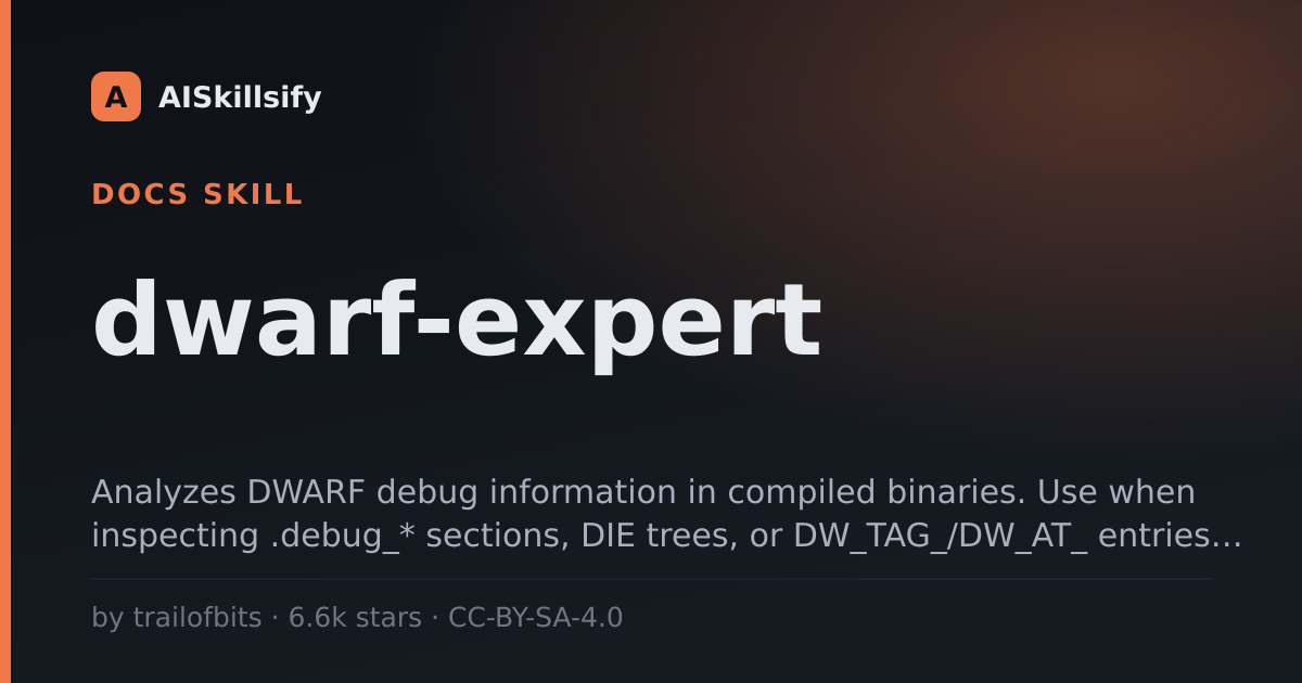 dwarf-expert skill by trailofbits