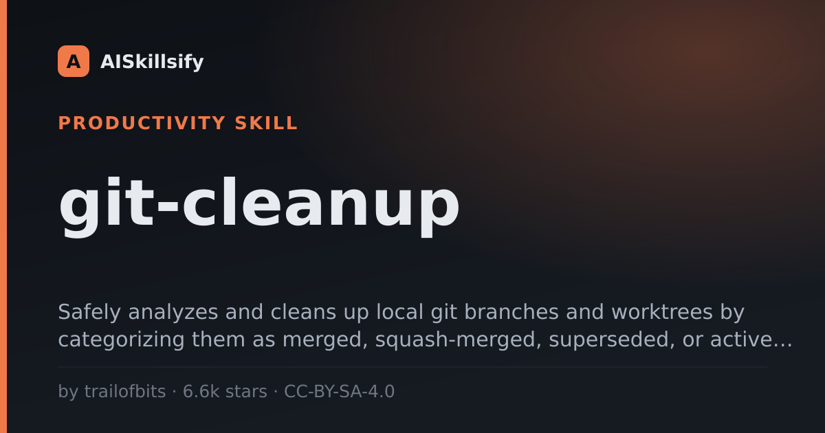git-cleanup skill by trailofbits