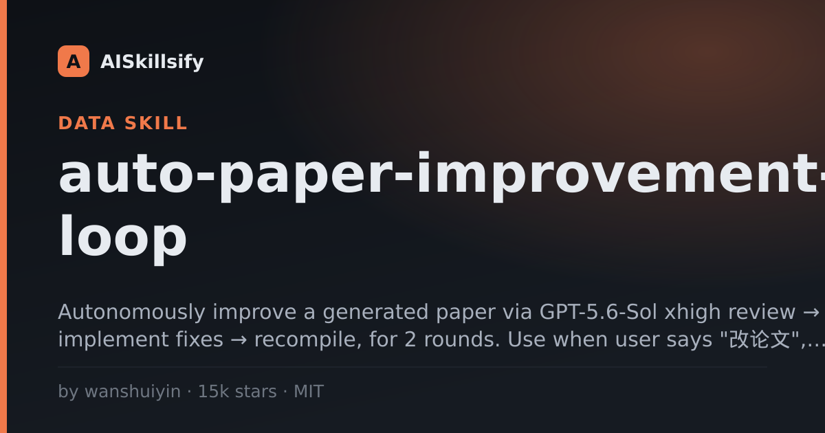 auto-paper-improvement-loop skill by wanshuiyin
