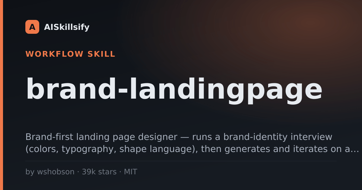 brand-landingpage skill by wshobson