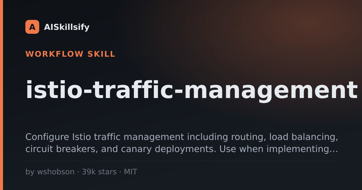 istio-traffic-management skill by wshobson