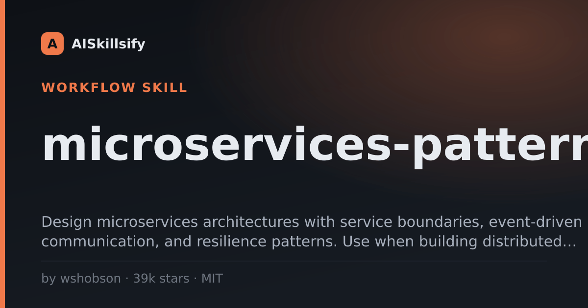 microservices-patterns skill by wshobson