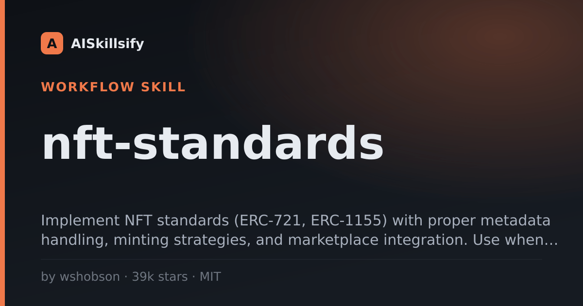 nft-standards skill by wshobson