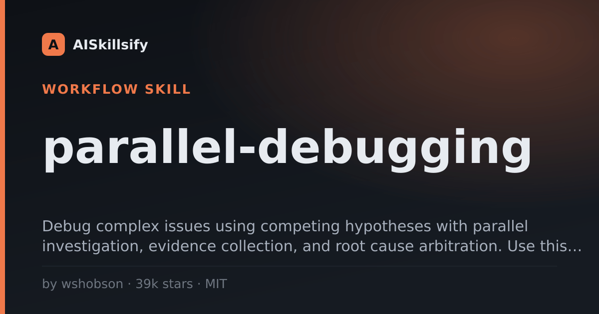 parallel-debugging skill by wshobson
