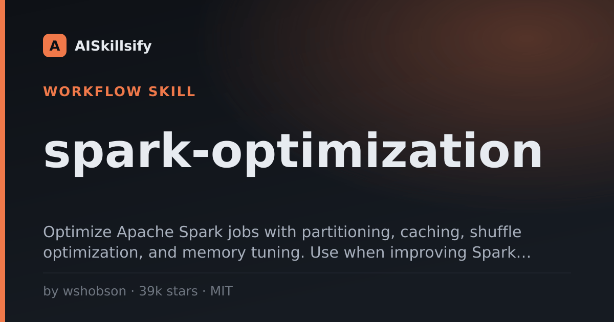 spark-optimization skill by wshobson