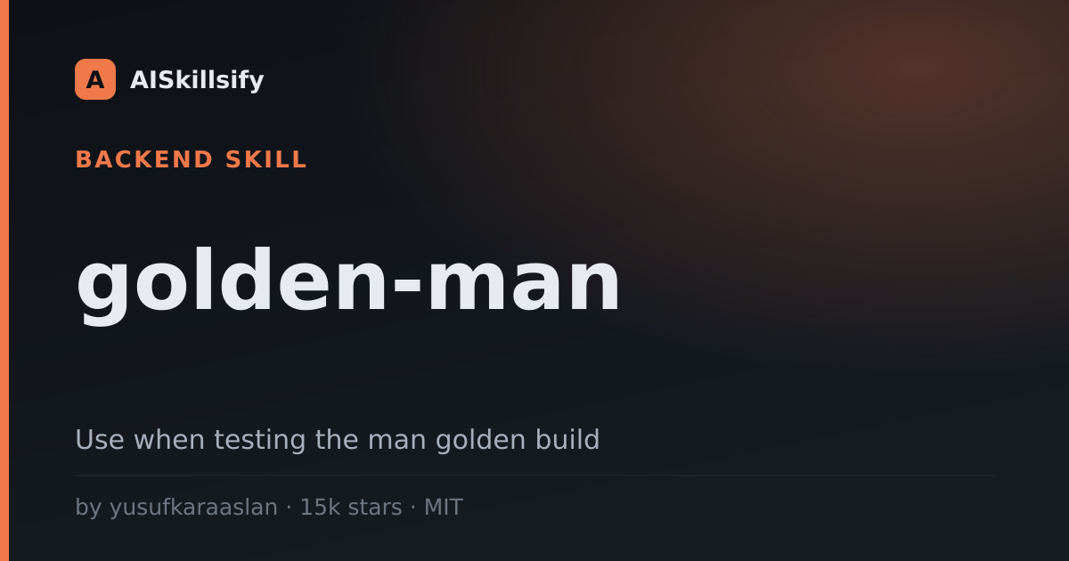 golden-man skill by yusufkaraaslan